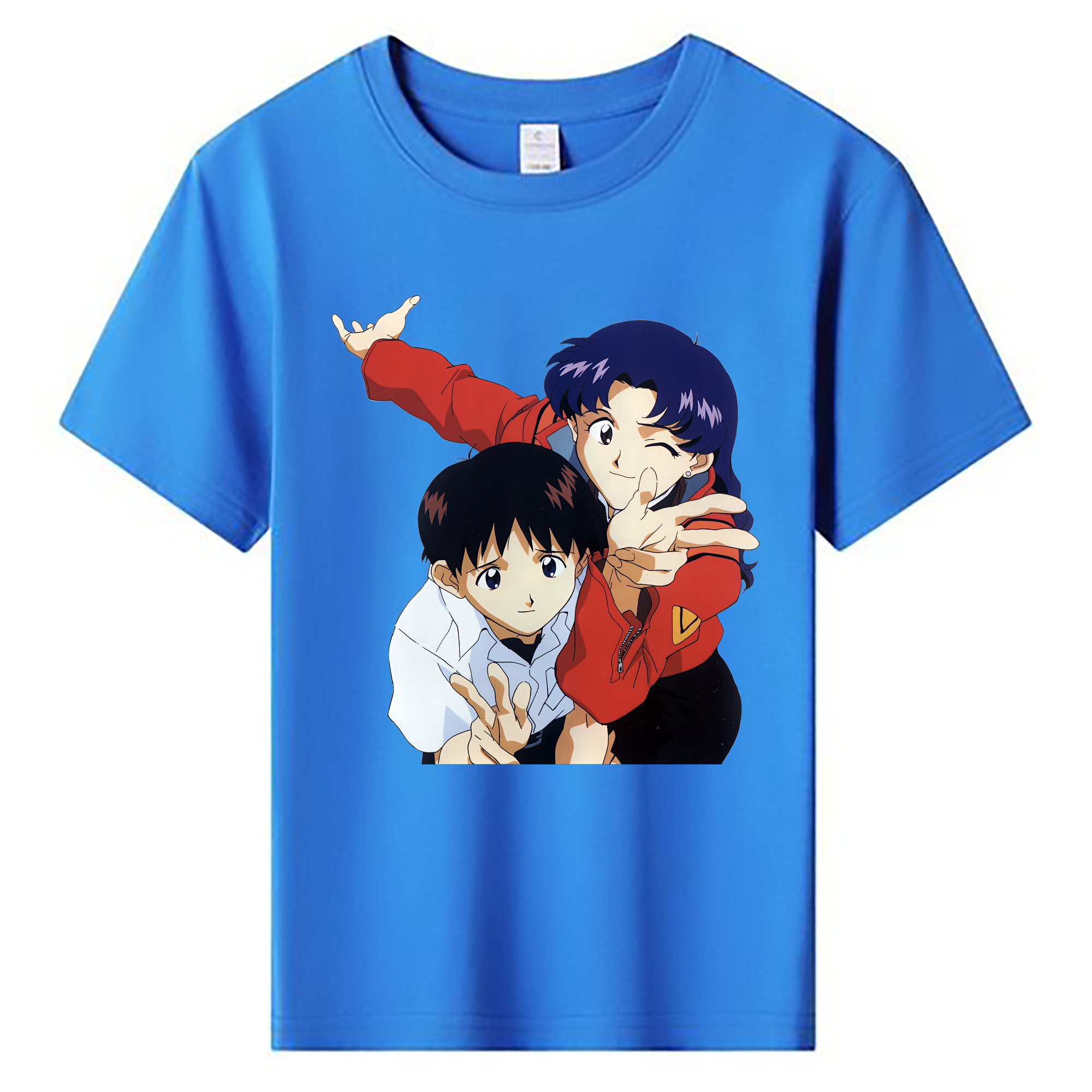 （画像用） EVA 新世紀エヴァンゲリオン 綿100％キッズTシャツ（フロントプリント）